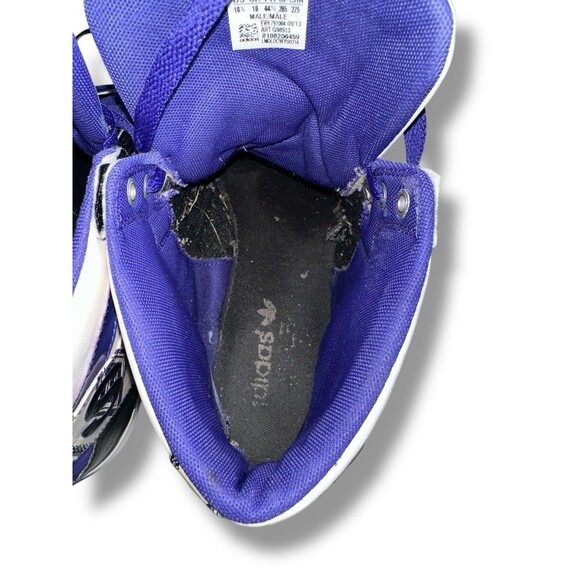 Adidas Originals Attitude Hi G98513 Purple Silver White Men 10.5 Retro Shoes - Picture 12 of 16